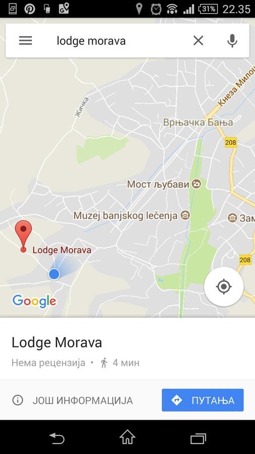 Lodge Morava Vrnjačka Banja Exteriér fotografie
